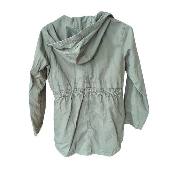Girls Old Navy Khaki Army Hooded Jacket Sz XL (14) - Picture 2 of 5